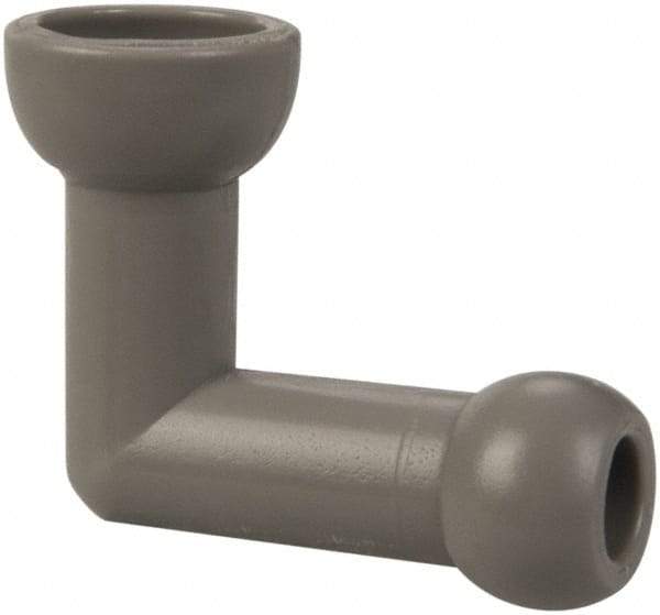Cedarberg - 1/4" Hose Inside Diam, Coolant Hose Elbow - Female to Male, for Use with Snap Together Hose System, 2 Pieces - Exact Tool & Supply