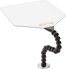 Cedarberg - Polycarbonate Flat Base & Shield - 12" Wide x 12" Long x 1/8" Thick, 12" Arm Reach, Magnetic Base, For General Purpose Use - Exact Tool & Supply