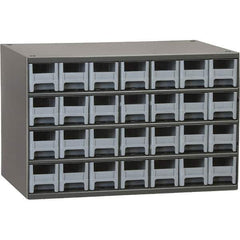 Akro-Mils - 28 Drawer, Small Parts Modular Steel Frame Storage Cabinet - 11" Deep x 17" Wide x 11" High - Exact Tool & Supply