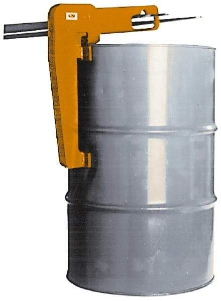 Made in USA - 3,000 Lb Load Capacity, 55 Gal Drum Lifter - For 55 Gal Drums - Exact Tool & Supply