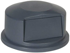 Rubbermaid - Round Lid for Use with 44 Gal Round Trash Cans - Gray, Polyethylene, For 2643 Brute Trash Cans - Exact Tool & Supply