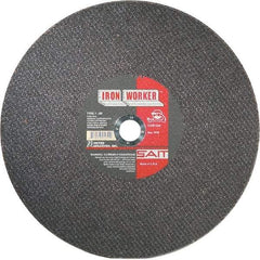 Sait - 16" Aluminum Oxide Cutoff Wheel - 3/32" Thick, 1" Arbor, 3,700 Max RPM, Use with Chop Saws - Exact Tool & Supply