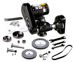 Dumore - Interchangeable, External Spindle, Tool Post Grinder - 6 Inch Wheel Diameter Compatibility, 9 to 20 Inch Lathe Swing Compatibility, 1 hp - Exact Tool & Supply