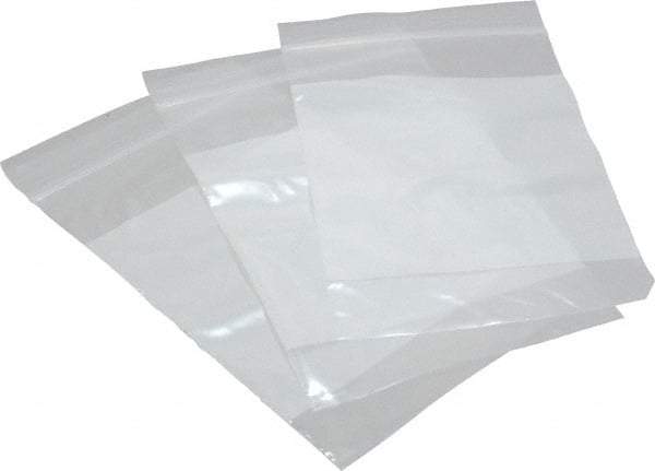 Value Collection - 4 x 6", 2 mil Self-Seal Polybags - Regular-Duty with White Marking Block - Exact Tool & Supply