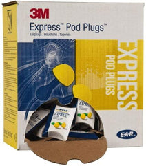 3M - Disposable, Uncorded, 25 dB Earplugs - Yellow, 100 Pairs - Exact Tool & Supply