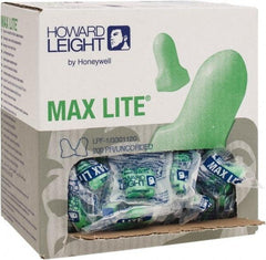 Howard Leight - Disposable, Uncorded, 30 dB, Contoured and T Shape Earplugs - Green, 200 Pairs - Exact Tool & Supply
