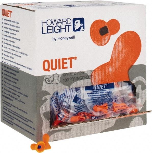 Howard Leight - Reusable, Corded, 26 dB, Taper Flare Earplugs - Orange, 100 Pairs - Exact Tool & Supply