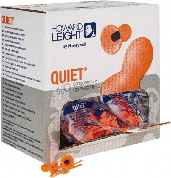 Howard Leight - Reusable, Uncorded, 26 dB, Taper Flare Earplugs - Orange, 100 Pairs - Exact Tool & Supply