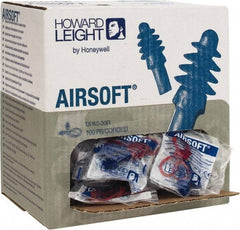 Howard Leight - Reusable, Corded, 27 dB, Flange Earplugs - Blue, 100 Pairs - Exact Tool & Supply