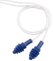 Howard Leight - Reusable, Corded, 27 dB, Flange Earplugs - Blue, 100 Pairs - Exact Tool & Supply