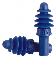 Howard Leight - Reusable, Uncorded, 27 dB, Flange Earplugs - Blue, 50 Pairs - Exact Tool & Supply
