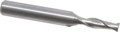 OSG - 4mm, 11mm LOC, 6mm Shank Diam, 45mm OAL, 2 Flute, Solid Carbide Square End Mill - Single End, Uncoated, Spiral Flute, 30° Helix, Centercutting, Right Hand Cut, Right Hand Flute, Series 8120 - Exact Tool & Supply