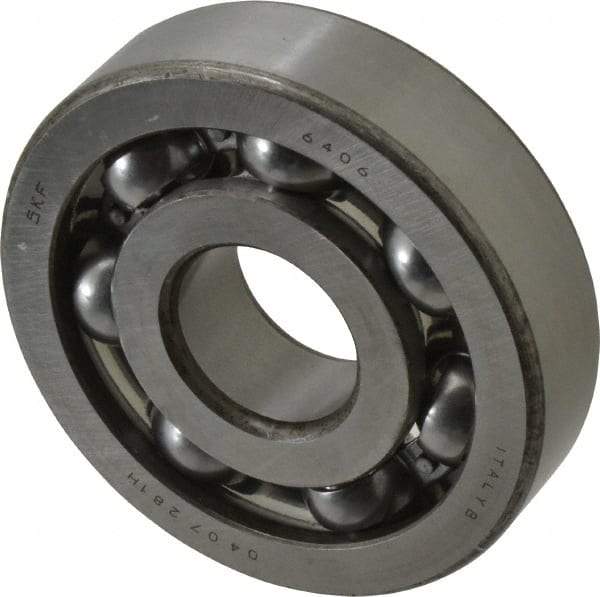 SKF - 30mm Bore Diam, 90mm OD, Open Deep Groove Radial Ball Bearing - 23mm Wide, 1 Row, Round Bore, 5,310 Lb Static Capacity, 9,800 Lb Dynamic Capacity - Exact Tool & Supply