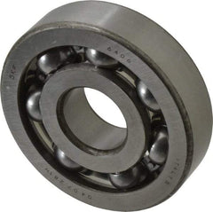 SKF - 30mm Bore Diam, 90mm OD, Open Deep Groove Radial Ball Bearing - 23mm Wide, 1 Row, Round Bore, 5,310 Lb Static Capacity, 9,800 Lb Dynamic Capacity - Exact Tool & Supply