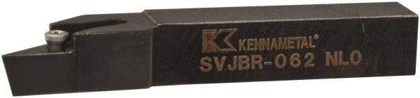 Kennametal - SVJB, Right Hand Cut, 3° Lead Angle, 3/8" Shank Height x 3/8" Shank Width, Neutral Rake Indexable Turning Toolholder - 2-1/2" OAL, VB..22. Insert Compatibility, Series Screw-On - Exact Tool & Supply