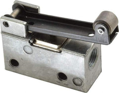 ARO/Ingersoll-Rand - 0.195 CV Rate & 7.5 CFM 3 Way Air Valve - Roller Lever, Spring Return, 150 Max psi - Exact Tool & Supply