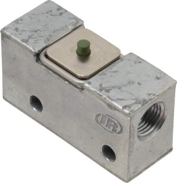 ARO/Ingersoll-Rand - 0.195 CV Rate & 7.5 CFM 3 Way Air Valve - Pin Plunger, Spring Return, 150 Max psi - Exact Tool & Supply