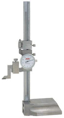Value Collection - 300mm Stainless Steel Dial Height Gage - 0.02mm Graduation, Dial Display - Exact Tool & Supply