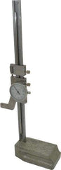 Value Collection - 8" Stainless Steel Dial Height Gage - 0.001" Graduation, Dial Display - Exact Tool & Supply