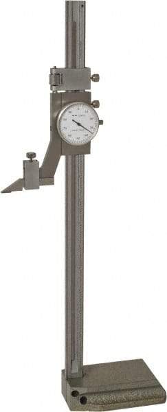 Value Collection - 12" Stainless Steel Dial Height Gage - 0.001" Graduation, Dial Display - Exact Tool & Supply