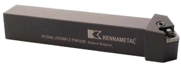 Kennametal - LH PCSN 0° Neutral Rake Indexable Turning Toolholder - Exact Tool & Supply