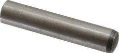 Value Collection - 10mm Diam x 50mm Pin Length Alloy Steel Standard Dowel Pin - C 58-62 Hardness, 37,100 Lb Breaking Strength, 1 Rounded End - Exact Tool & Supply