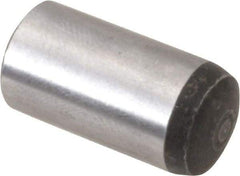 Value Collection - 12mm Diam x 25mm Pin Length Alloy Steel Standard Dowel Pin - C 58-62 Hardness, 53,400 Lb Breaking Strength, 1 Rounded End - Exact Tool & Supply