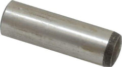 Value Collection - 12mm Diam x 40mm Pin Length Alloy Steel Standard Dowel Pin - C 58-62 Hardness, 53,400 Lb Breaking Strength, 1 Rounded End - Exact Tool & Supply
