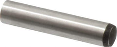 Value Collection - 12mm Diam x 60mm Pin Length Alloy Steel Standard Dowel Pin - C 58-62 Hardness, 53,400 Lb Breaking Strength, 1 Rounded End - Exact Tool & Supply