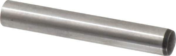 Value Collection - 12mm Diam x 80mm Pin Length Alloy Steel Standard Dowel Pin - C 58-62 Hardness, 53,400 Lb Breaking Strength, 1 Rounded End - Exact Tool & Supply