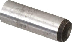 Value Collection - 16mm Diam x 50mm Pin Length Alloy Steel Standard Dowel Pin - C 58-62 Hardness, 94,900 Lb Breaking Strength, 1 Rounded End - Exact Tool & Supply