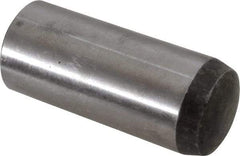 Value Collection - 20mm Diam x 50mm Pin Length Alloy Steel Standard Dowel Pin - C 58-62 Hardness, 148,000 Lb Breaking Strength, 1 Rounded End - Exact Tool & Supply
