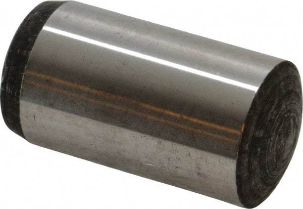 Value Collection - 25mm Diam x 50mm Pin Length Alloy Steel Standard Dowel Pin - C 58-62 Hardness, 232,000 Lb Breaking Strength, 1 Rounded End - Exact Tool & Supply