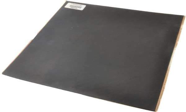 Made in USA - 12" Long, 12" Wide, 1/16" Thick, Neoprene Rubber Foam Sheet - 45 to 55 Durometer, Black, -20 to 170°F, 2,500 psi Tensile Strength, Adhesive Backing, Stock Length - Exact Tool & Supply