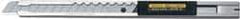 Olfa - Snap Utility Knife - 3/16" Blade, Silver & Black Stainless Steel Handle, 1 Blade Included - Exact Tool & Supply