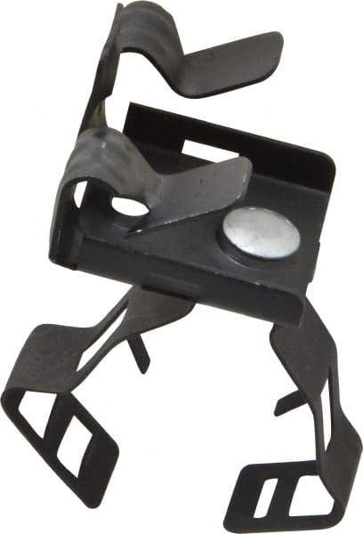 Thomas & Betts - Spring Steel Rigid/EMT Bottom Flange Mounted Conduit Clip - 1/2, 3/4" EMT, 3/4" Rigid, Anodized Finish - Exact Tool & Supply