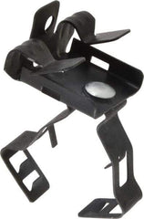 Thomas & Betts - Spring Steel Rigid/EMT Bottom Flange Mounted Conduit Clip - 1/2, 3/4" EMT, 3/4" Rigid, Anodized Finish - Exact Tool & Supply