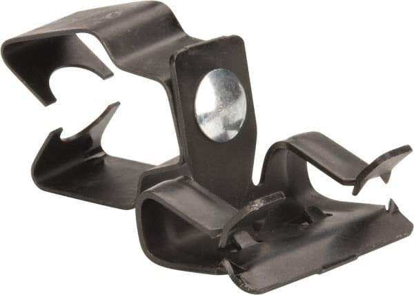Thomas & Betts - Spring Steel Rigid/EMT Flange Mounted Snap In Conduit Clip - 3/4" EMT, 3/4" Rigid, Anodized Finish - Exact Tool & Supply
