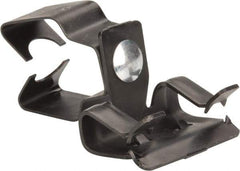 Thomas & Betts - Spring Steel Rigid/EMT Flange Mounted Snap In Conduit Clip - 3/4" EMT, 3/4" Rigid, Anodized Finish - Exact Tool & Supply
