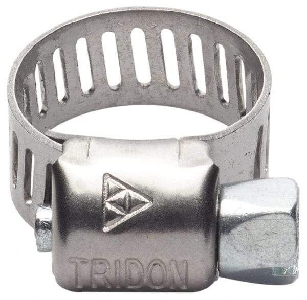 IDEAL TRIDON - SAE Size 332, 19-1/8 to 21-1/4" Diam, Stainless Steel Worm Drive Clamp - 1/2" Wide, Material Grade 201/305, Series 620 - Exact Tool & Supply