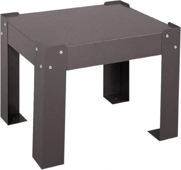 Durham - Gray, Steel, Cabinet Leg Kit - 21" Wide x 17" Deep x 4" High Body - Exact Tool & Supply