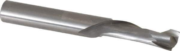 Onsrud - 3/8" Cutting Diam x 1-1/8" Length of Cut, 1 Flute, Compression Spiral Router Bit - Uncoated, Right Hand Cut, Solid Carbide, 3" OAL x 3/8" Shank Diam, Single Edge, 30° Helix Angle - Exact Tool & Supply