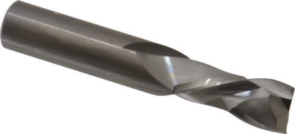 Onsrud - 1/2" Cutting Diam x 1-1/8" Length of Cut, 2 Flute, Compression Spiral Router Bit - Uncoated, Right Hand Cut, Solid Carbide, 3" OAL x 1/2" Shank Diam, Double Edge, 30° Helix Angle - Exact Tool & Supply
