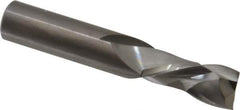 Onsrud - 1/2" Cutting Diam x 1-1/8" Length of Cut, 2 Flute, Compression Spiral Router Bit - Uncoated, Right Hand Cut, Solid Carbide, 3" OAL x 1/2" Shank Diam, Double Edge, 30° Helix Angle - Exact Tool & Supply