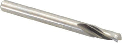 Onsrud - 3/16" Cutting Diam x 3/8" Length of Cut, 1 Flute, Upcut Spiral Router Bit - Uncoated, Right Hand Cut, Solid Carbide, 2" OAL x 3/16" Shank Diam, Single Edge, 21° Helix Angle - Exact Tool & Supply