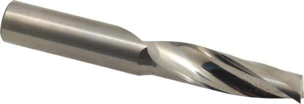 Onsrud - 1/2" Cutting Diam x 1-5/8" Length of Cut, 1 Flute, Upcut Spiral Router Bit - Uncoated, Right Hand Cut, Solid Carbide, 3-1/2" OAL x 1/2" Shank Diam, Single Edge, 21° Helix Angle - Exact Tool & Supply