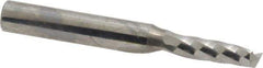 Onsrud - 3/16" Cutting Diam x 5/8" Length of Cut, 1 Flute, Upcut Spiral Router Bit - Uncoated, Right Hand Cut, Solid Carbide, 2" OAL x 1/4" Shank Diam, Single Edge, 21° Helix Angle - Exact Tool & Supply