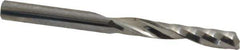 Onsrud - 1/4" Cutting Diam x 1-1/2" Length of Cut, 1 Flute, Upcut Spiral Router Bit - Uncoated, Right Hand Cut, Solid Carbide, 3" OAL x 1/4" Shank Diam, Single Edge - Exact Tool & Supply