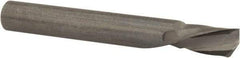 Onsrud - 1/4" Cutting Diam x 3/8" Length of Cut, 1 Flute, Downcut Spiral Router Bit - Uncoated, Right Hand Cut, Solid Carbide, 2" OAL x 1/4" Shank Diam, Single Edge, 21° Helix Angle - Exact Tool & Supply
