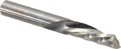 Onsrud - 3/8" Cutting Diam x 1-1/8" Length of Cut, 1 Flute, Downcut Spiral Router Bit - Uncoated, Right Hand Cut, Solid Carbide, 3" OAL x 3/8" Shank Diam, Single Edge, 21° Helix Angle - Exact Tool & Supply
